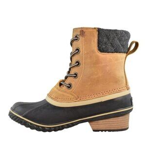 Sorel Tan and Black Lace Up Boots